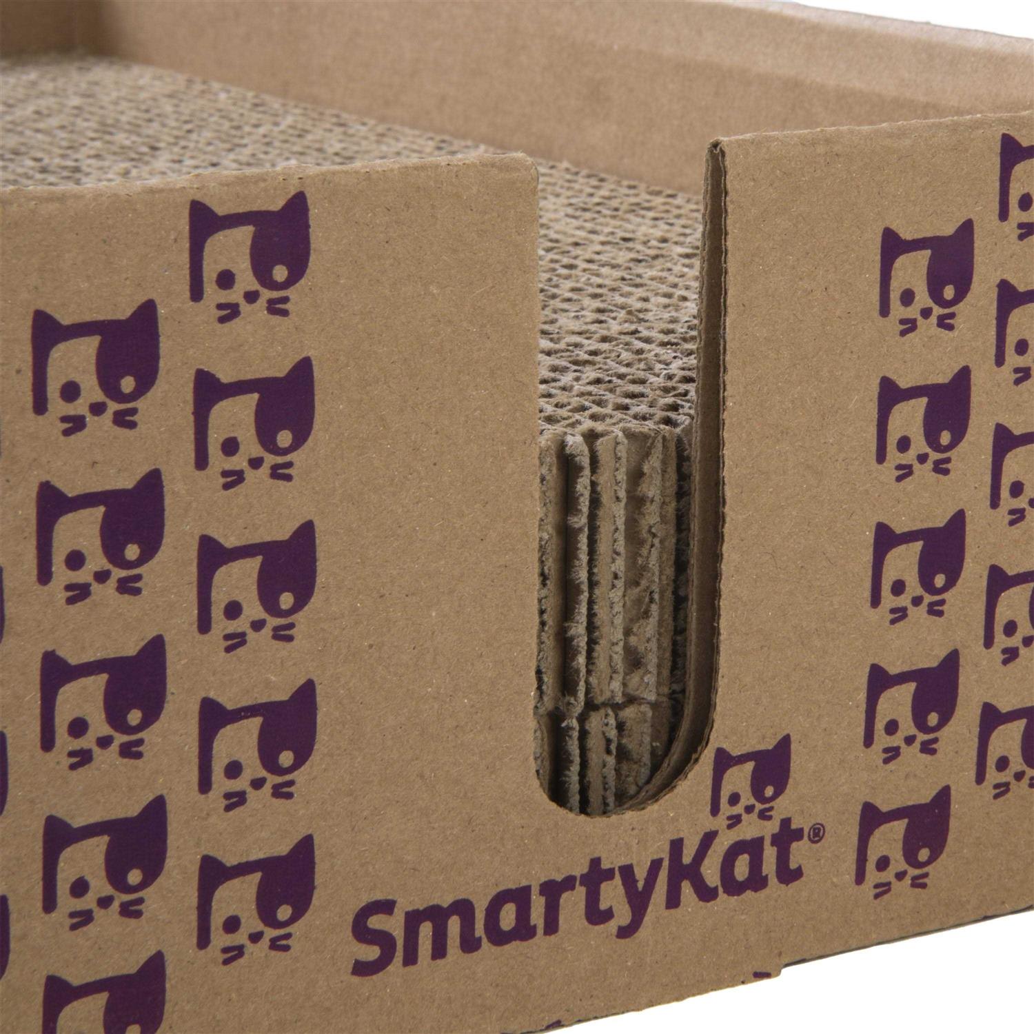 Alternative view of SmartyKat Super Scratcher+ Stacker Catnip-Infused Cardboard Corrugate Cat Scratch Pad Bed