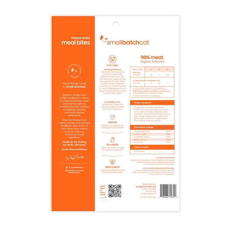 Alternative view of Smallbatch Freeze-Dried Chicken Cat Meal Bites-10 oz