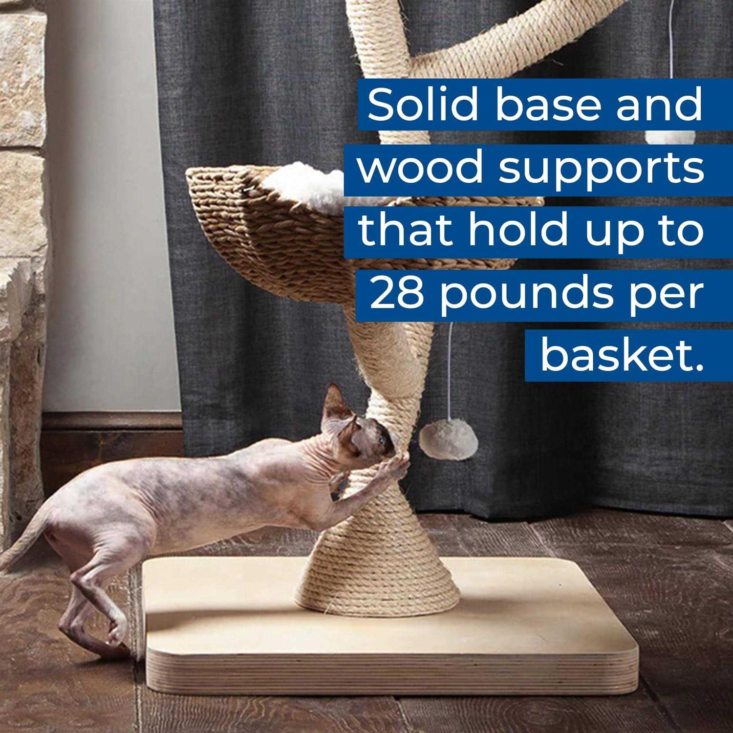 Alternative view of Habitat Haven Modern Cat Tree Big Elevated Tower