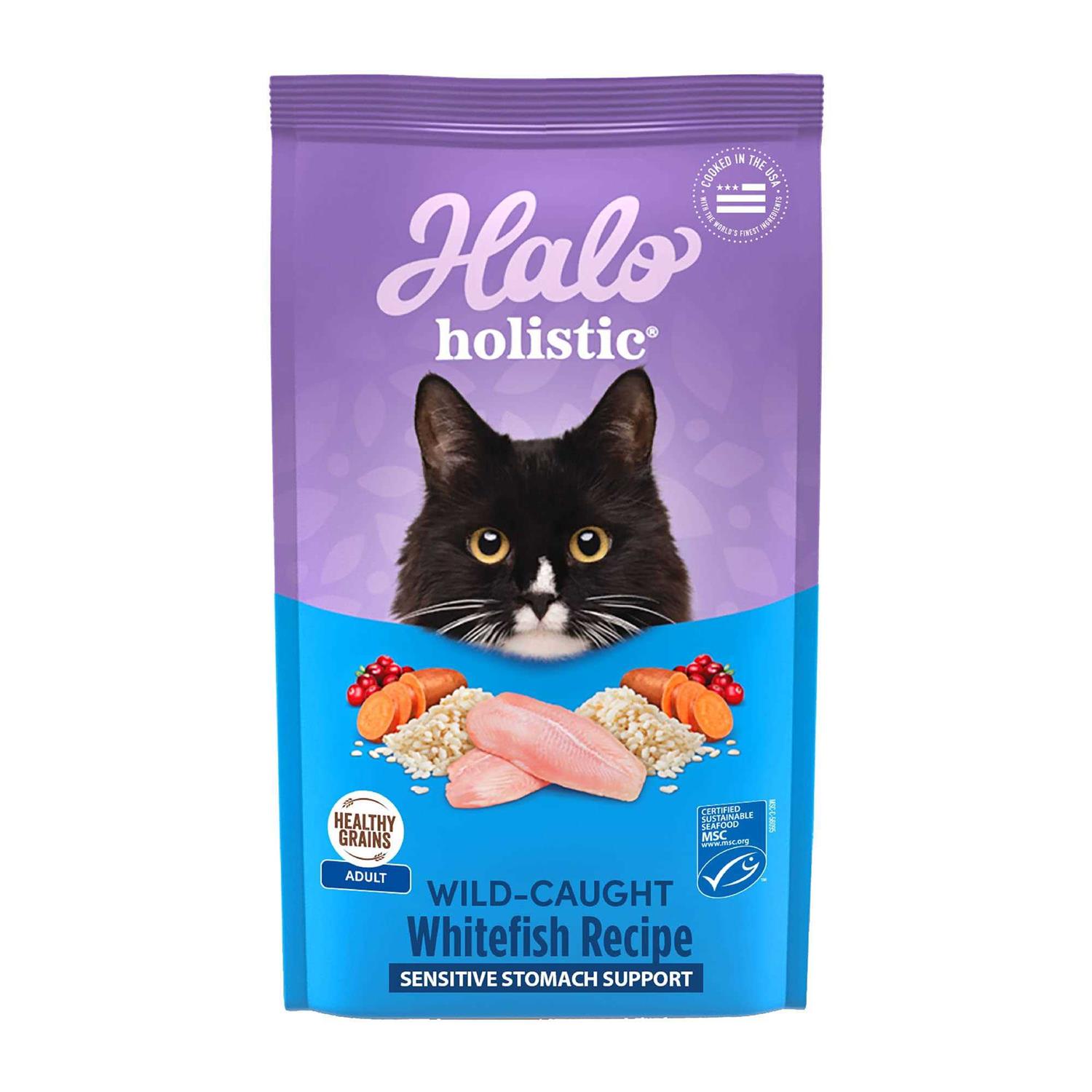Halo Holistic Seafood Medley Sensitive Stomach Dry Cat Food