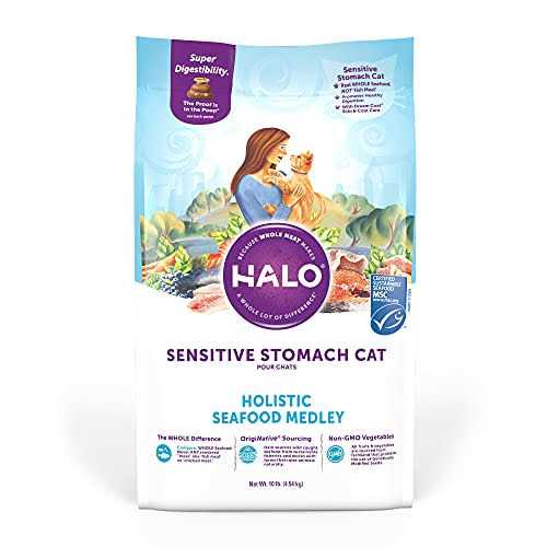Alternative view of Halo Holistic Seafood Medley Sensitive Stomach Dry Cat Food