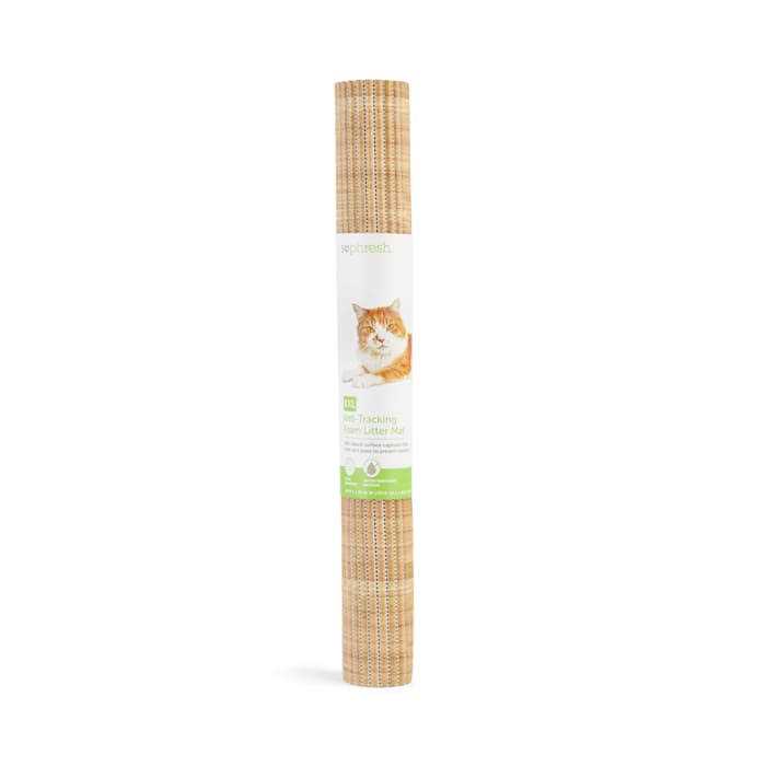 So Phresh Bamboo-Print Anti-Tracking Cat Litter Trapper Mat