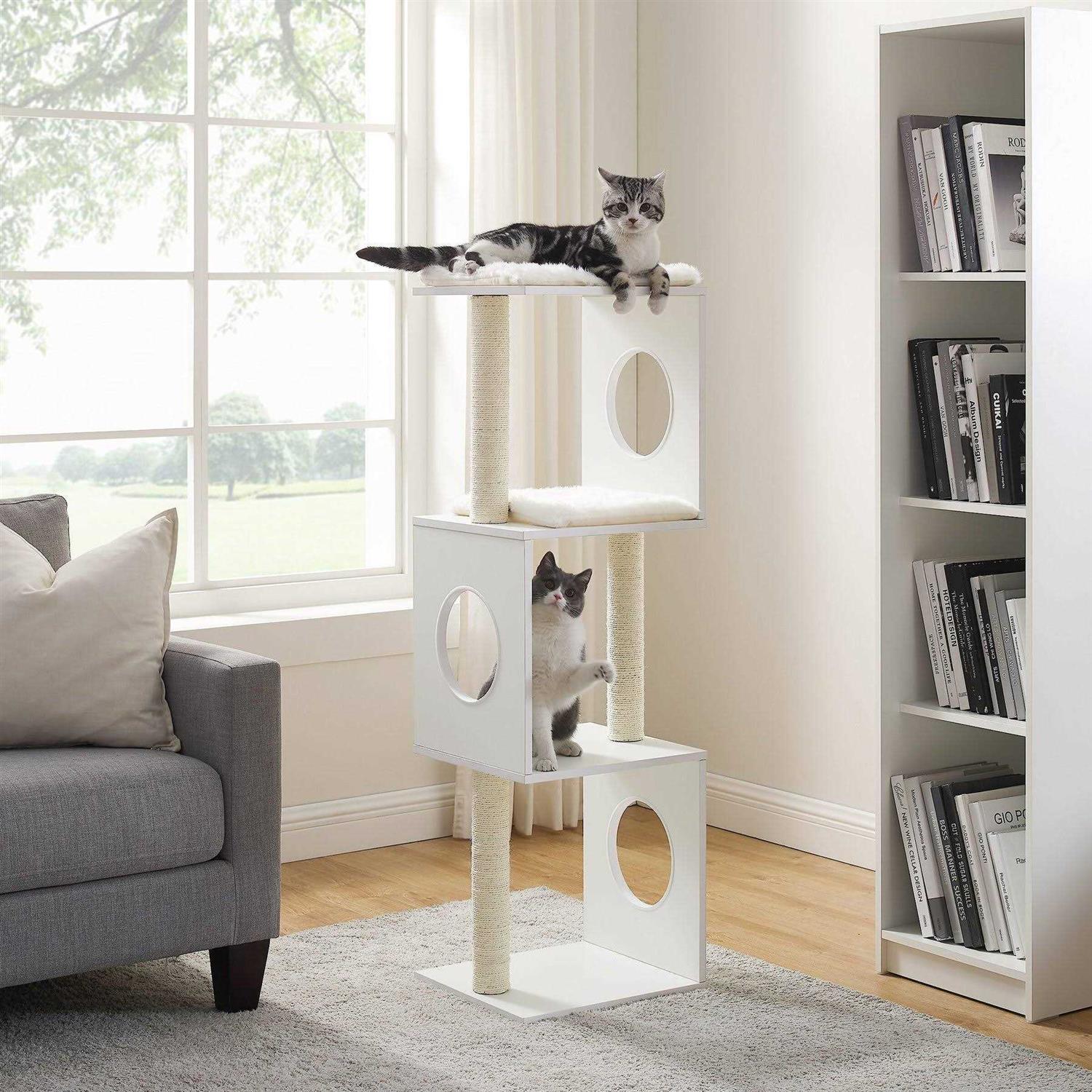 Sam's Pets Sheree 50 White Cat Tree