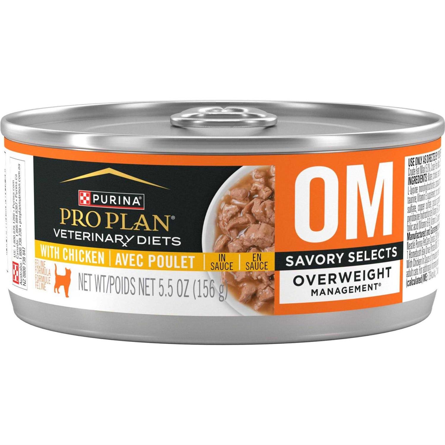 Purina Pro Plan Veterinary Diets OM Overweight Management Savory Selects