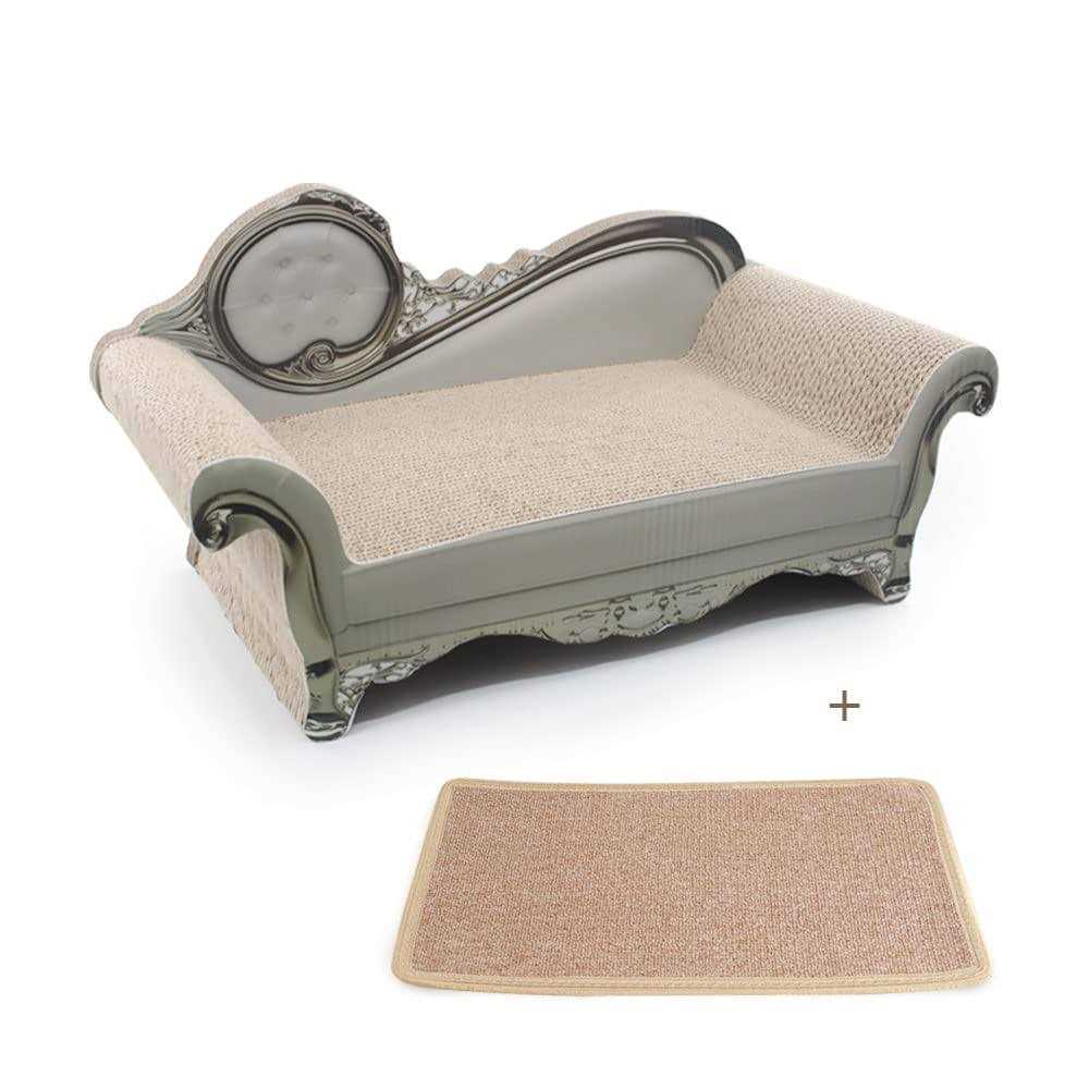 SONGWAY Cat Scratcher Sofa Bed Corrugated Cardboard Scratching Lounge Luxury Scratching Post Furniture Protecter with Textured