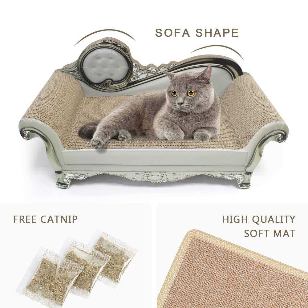 Alternative view of SONGWAY Cat Scratcher Sofa Bed Corrugated Cardboard Scratching Lounge Luxury Scratching Post Furniture Protecter with Textured