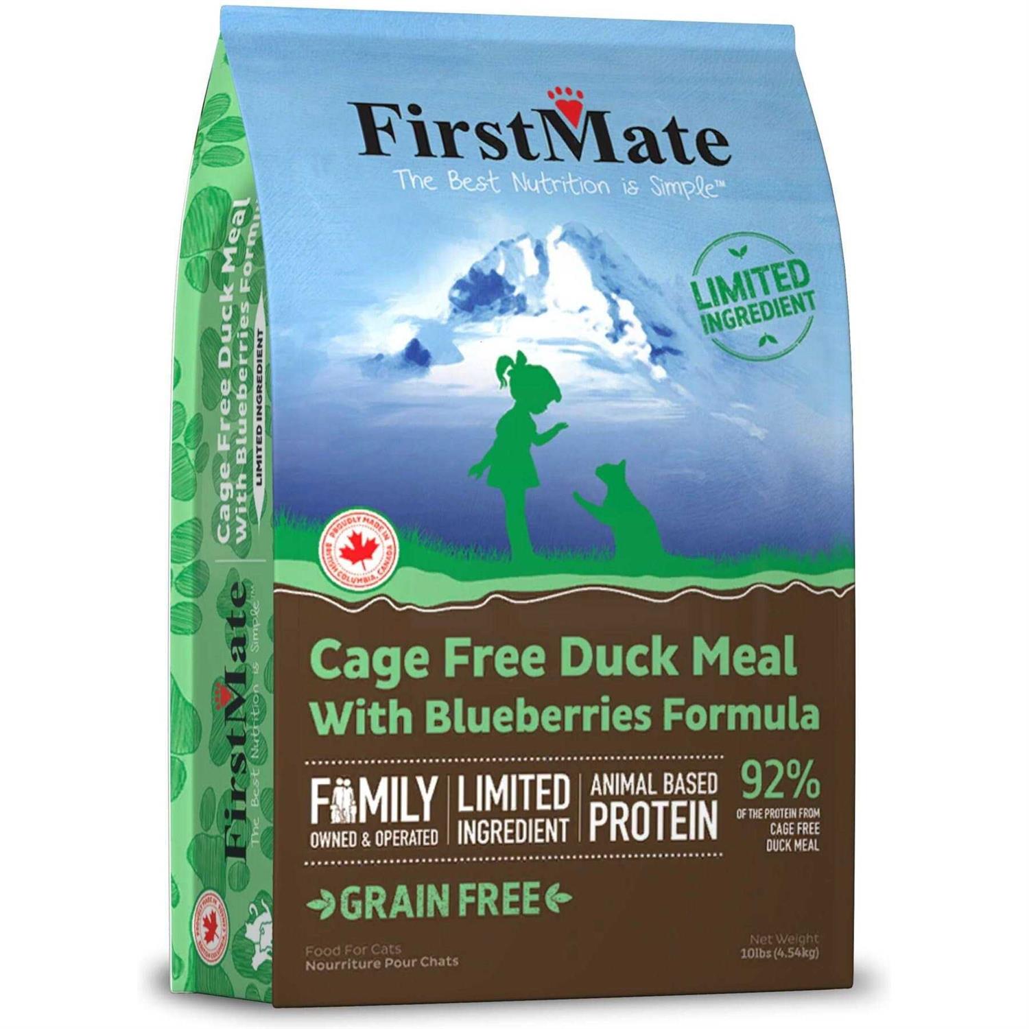 FirstMate Cat Free Duck Blueberries Food